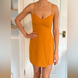 French Connection Marigold / Mustard Cocktail Dress